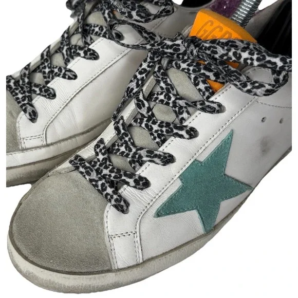 Golden Goose Superstar Classic with List Glitter Sneaker Shoes Womens 36 US 6 - Picture 5 of 16